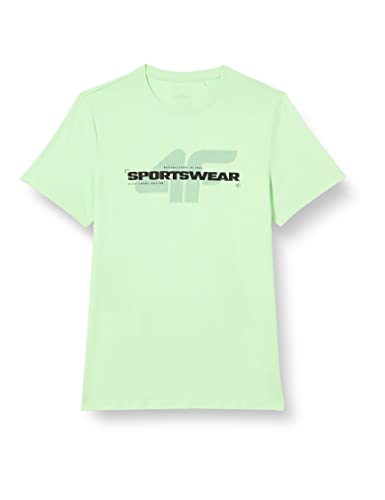 4F T-shirt męski, Tsm032 Tshirt, miętowy, S, miętowy, S