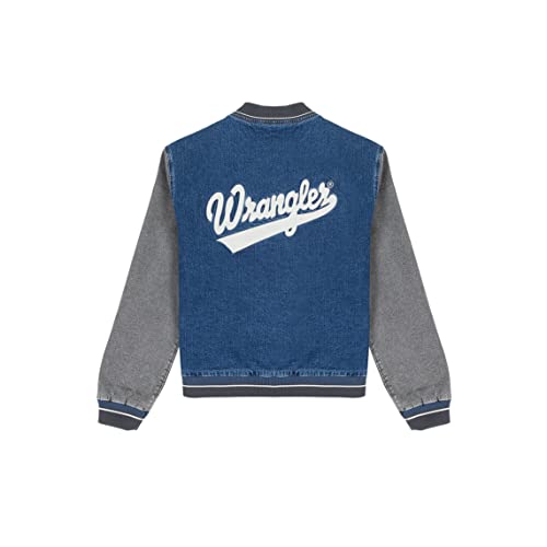 Wrangler Męska kurtka baseballowa denim, Easy Indigo, M