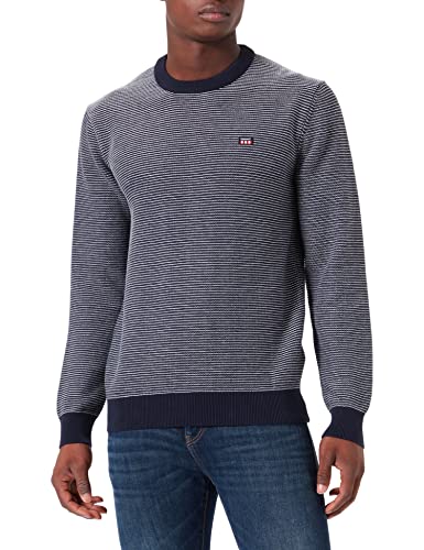 GANT sweter męski, niebieski (Evening Blue), 3XL