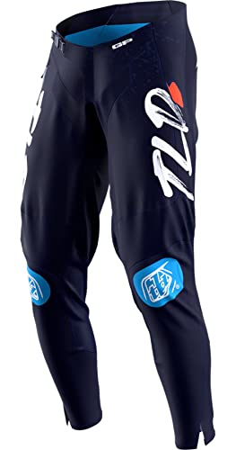 Troy Lee Designs GP PRO Pant; PARTICAL Navy/Orange 30, niebieski