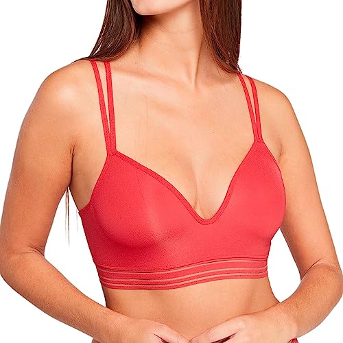 Biustonosz damski Billet Soft Zen Light, Szkarłatna czerwień, 38-40