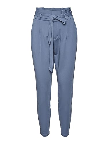 VERO MODA Damskie spodnie VMEVA HR Loose Paperbag Pant GA NOOS S, China Blue, XL/30
