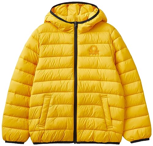 United Colors of Benetton Kurtka 2TWDCN025 Kurtka, Żółty Ochra 0D6, El Dziecko, Giallo Ocra 0d6