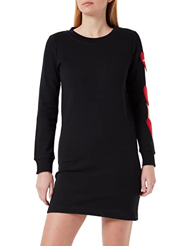 Love Moschino Sukienka damska o regularnym kroju, Czarny, 48