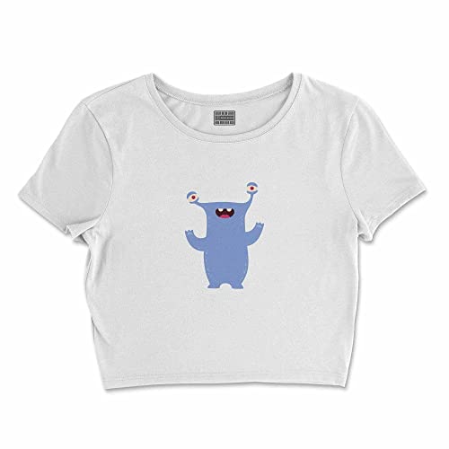 Bona Basics, Koszulka damska z nadrukiem cyfrowym,%100 bawełna, biała, casualowa, topy damskie, rozmiar: XL, biały, XL Krótki