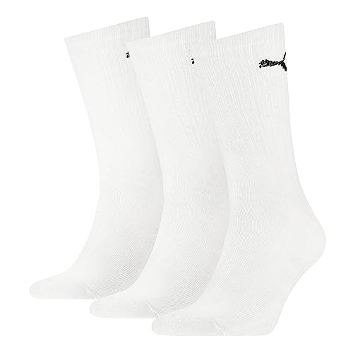 PUMA Skarpety sportowe (3 pary) (3 sztuki), biały, 35.5-37.5 EU