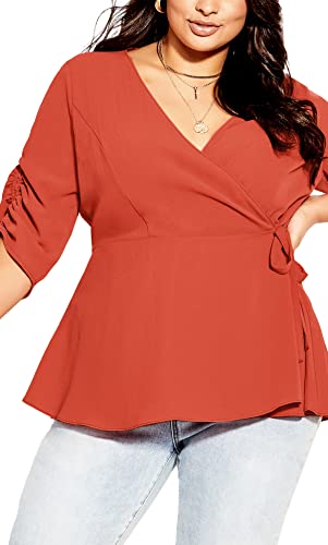 CITY CHIC Damska koszula w rozmiarze plus, Koi, 48
