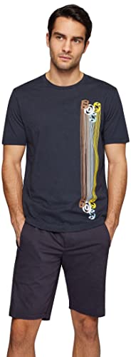 BOSS Męski T-shirt, Dark Blue402., M