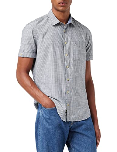 Camel Active Koszula Męska 409238/7S18, Niebieski (Night Blue), M