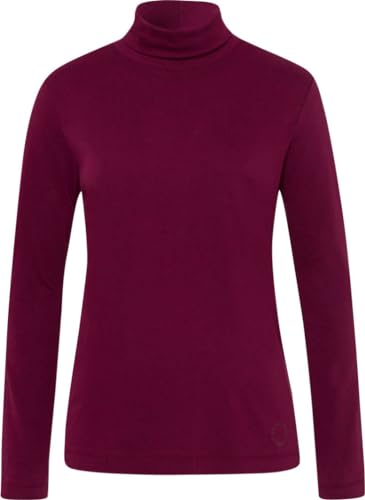 BRAX Damska koszula Camilla Peached Single Jersey Solid Shirt, Cherry, 36