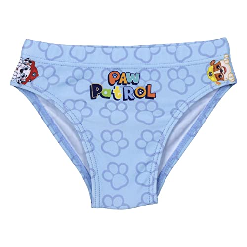 Psi Patrol Slip Swimwear dla dzieci, niebieski - rozmiar 24 miesięcy - szybkoschnąca tkanina - nadruk z postaciami Chase, Rubble i Marshall - oryginalny produkt Zaprojektowany w Hiszpanii, niebieski