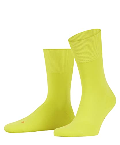 FALKE Uniseks Skarpety Run U SO Bawełna jednokolorowe 1 Para, Żółty (Sulfur 1084), 42-43