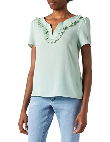 Naf Naf T-shirt damski, delikatna zieleń, XS