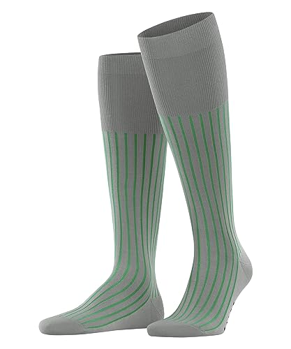 FALKE Mężczyźni Shadow M KH Bawełna długie z wzorem 1 Para, Szary (Light Grey 3227), 43-44