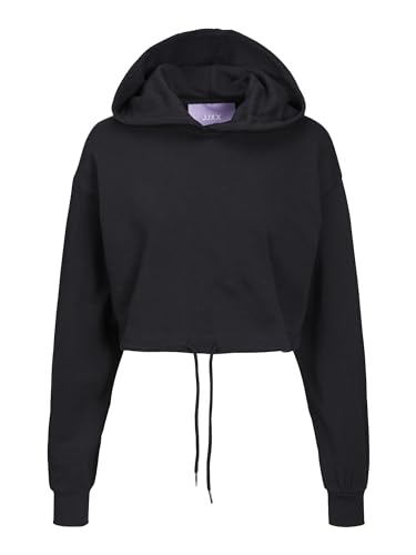 JACK & JONES Damska bluza z kapturem Jjxx Jxalfa Loose Every Crop, czarny, M