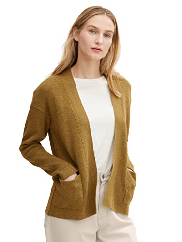 TOM TAILOR Damski Kardigan z kieszeniami 1030366, 28866 - Strong Olive, XXL