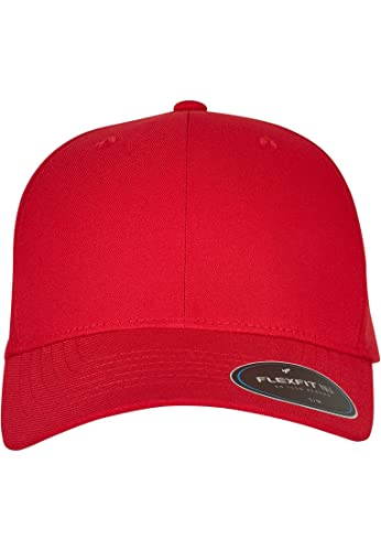 Flexfit Czapka baseballowa unisex NU Cap czerwona L/XL, czerwony, L