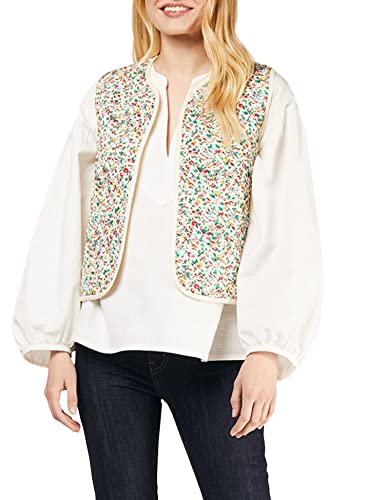 People Tree Damska kamizelka V&A Margie, wielokolorowa, 14, Wielobarwny