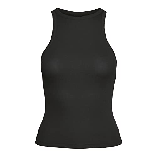 VERO MODA Vmroma S/L Rib Top JRS Noos Tops, czarny, M