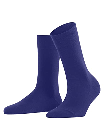 FALKE Kobiety Skarpety Sensitive Berlin W SO Bawełna Trwała Wełna Dziewicza bezuciskowe 1 Para, Niebieski (Imperial 6065), 39-42