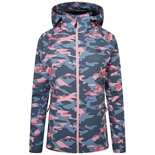 Dare2b damska kurtka softshell Far Out, Mesa Rose / puder różowy nadruk kamuflażowy, 6