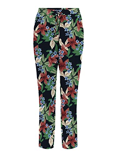 ONLY Damskie spodnie Onlnova Life AOP Ptm, Tigerlily/353 Calypso, 62
