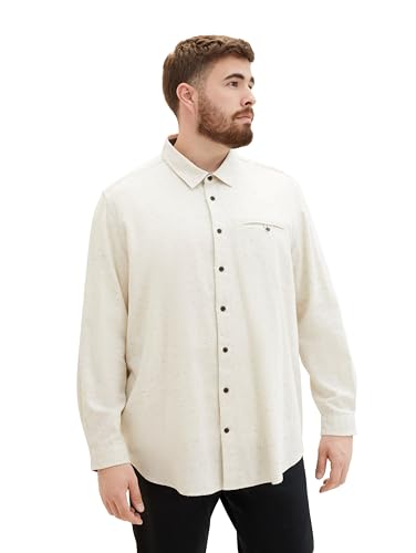 TOM TAILOR Koszula męska plus size, 10332 – Off White, 4XL