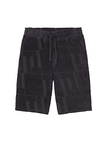 TOM TAILOR Chłopięce dziecięce szorty dresowe ze wzorem, 31735 - wzór Dark Grey Terry, 152