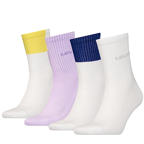 Levi's Krótkie skarpety unisex (4 sztuki), White Combo., 43-46 EU