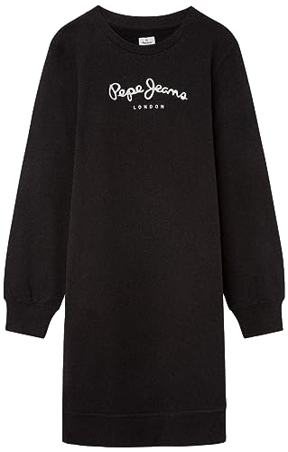 Pepe Jeans Dziewczęca sukienka pielęgniarska, czarny (czarny), 14 lat
