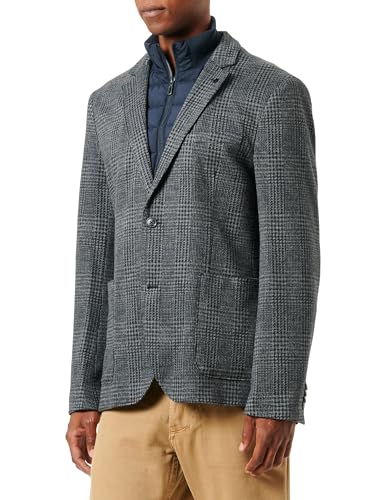 TOM TAILOR marynarka męska, 32807 - Grey Blue Houndstooth, 46