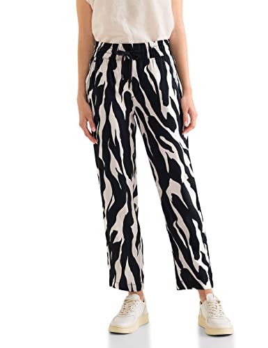 Street One Damskie spodnie do biegania 7/8, czarny, 36W / 28L