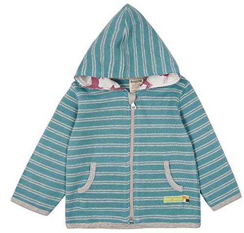 loud + proud Kurtka dziecięca, uniseks, certyfikat GOTS, Topaz, 110/116