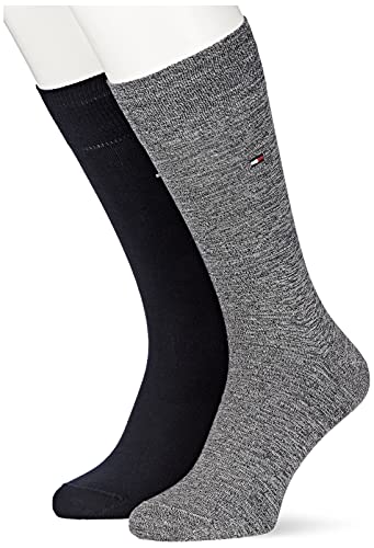 Tommy Hilfiger Classic męskie skarpety klasyczne męskie, Niebieski/Czerwony (Navy/Czerwony), 39-42 EU