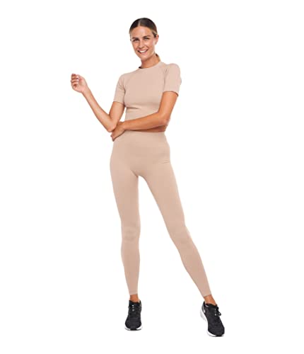 Heart And Soul Damskie legginsy State Infinity Leggings, Cappuccinobraun, S