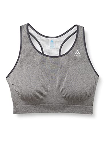 Odlo Damski biustonosz sportowy Medium Ceramicool, Odlo Silver Grey Melange., XS
