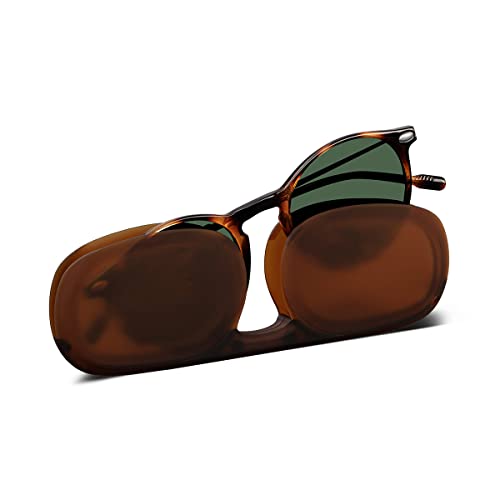 NOOZ Okulary przeciwsłoneczne do czytania dla mężczyzn i kobiet Color Tortoise +1,00 z ultra spłaszczoną osłoną - Ochrona przed promieniowaniem UV kategorii 3 - kolekcja CRUZ, Tortoise, Talla única