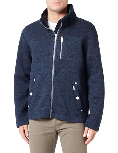 baradello Męska kurtka polarowa Altiplano, granatowy melanż, XL