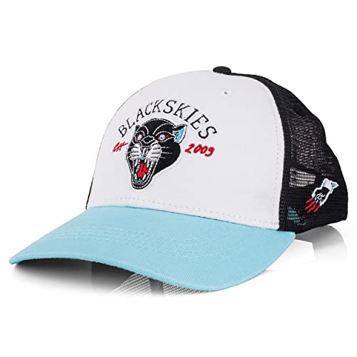 Blackskies Czapka z Snapback męska i damska czapka bejsbolowa czapka z daszkiem, Pantera - baseball, czarno-niebieska, jeden rozmiar