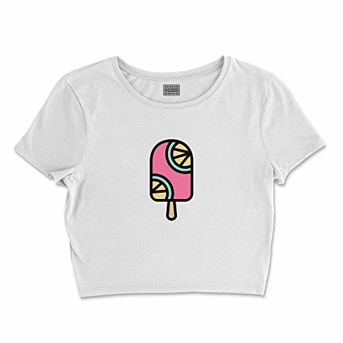 Bona Basics, Koszulka damska z nadrukiem cyfrowym,%100 bawełna, biała, casualowa, topy damskie, rozmiar: XL, biały, XL Krótki