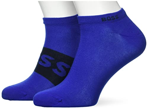 BOSS Męskie skarpetki 2P AS Logo Col CC Ankle_Socks, Bright Blue433, 43-46, Bright Blue433, 43-46