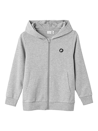 NAME IT Bluza chłopięca, szary melanż, 116