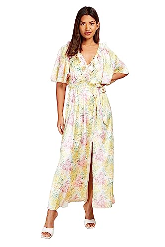 Little Mistress Damska sukienka maxi w kwiaty, multi, 34