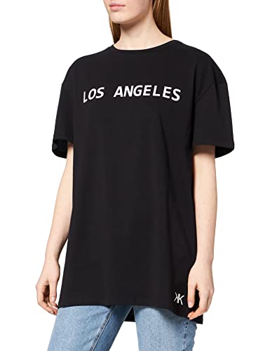 Kendall + Kylie Damska koszula do jogi, Czarny, XS