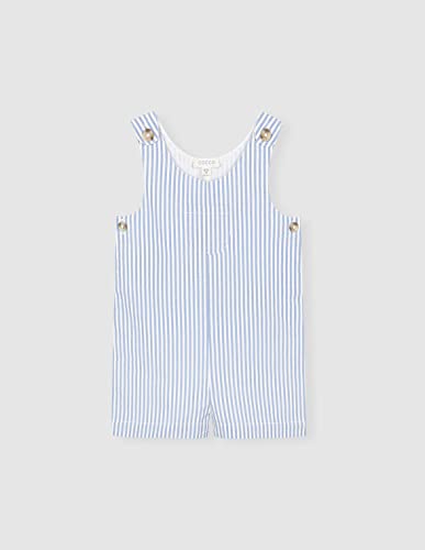 Gocco Unisex Baby PETO szorty bermudy dla niemowląt, Azul Medio, 12 Meses