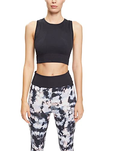 ESPRIT Sports Damski biustonosz RCS Bra Seamles, czarny, L