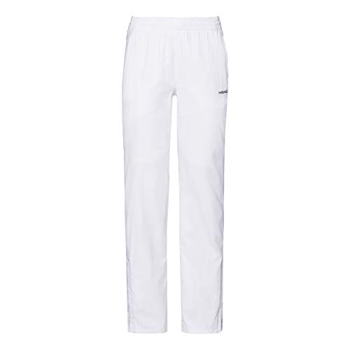 HEAD Club Pants G Odzież tenisowa, biała, s dziewczęca, Biały, S