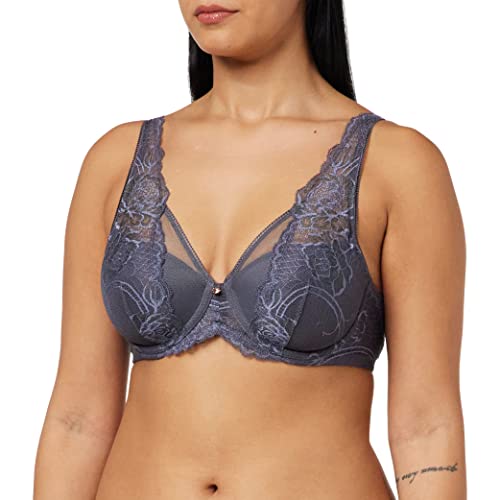 Triumph Wild Peony Florale WP Biustonosz formowany Kobiety , Pebble Grey , 85D