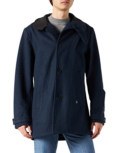 G-STAR RAW Męska kurtka Utility Wool Trencz, Wielokolorowy (Sartho Blue Htr D20639-b965-6370), M
