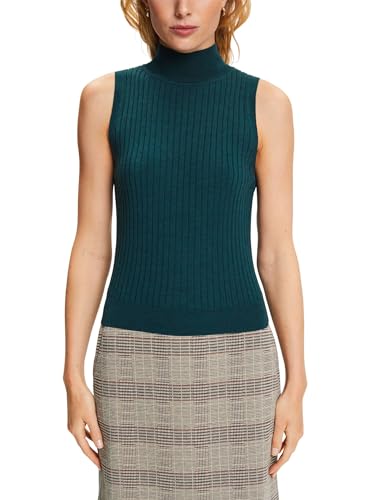 ESPRIT Sweter damski, 309/Emerald Green 5, S